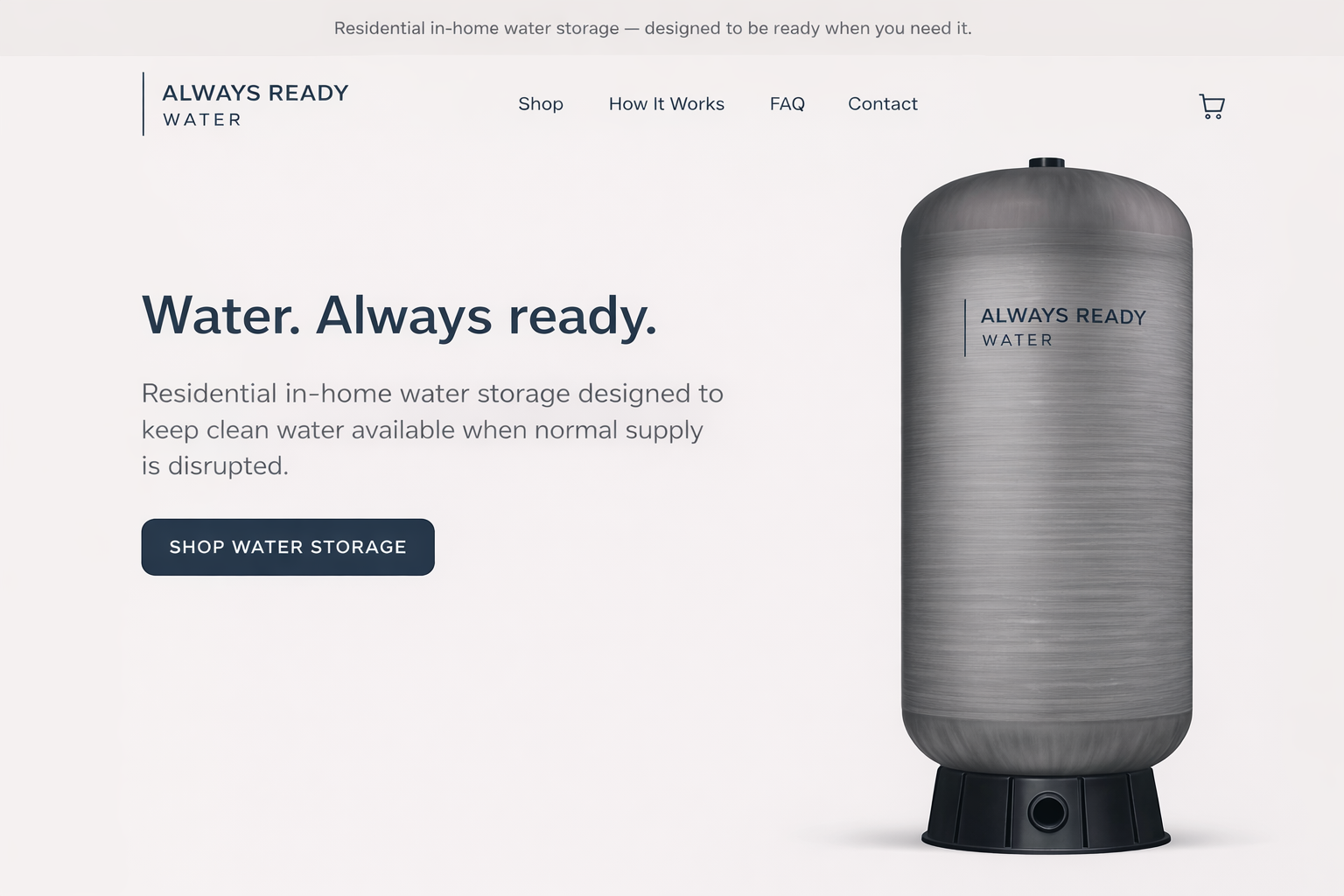 Find My Size – Always Ready Water